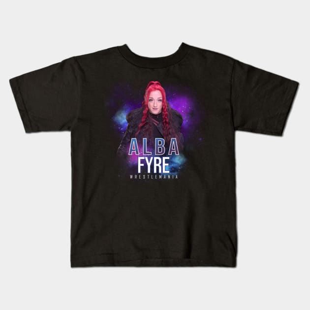 alba fyre wrestle Kids T-Shirt by KomenX